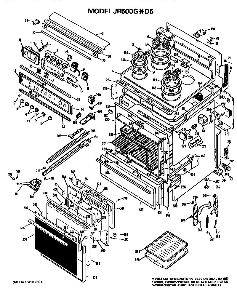 MAIN BODY/COOKTOP/CONTROLS