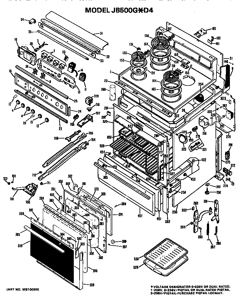 Main body/cooktop/controls