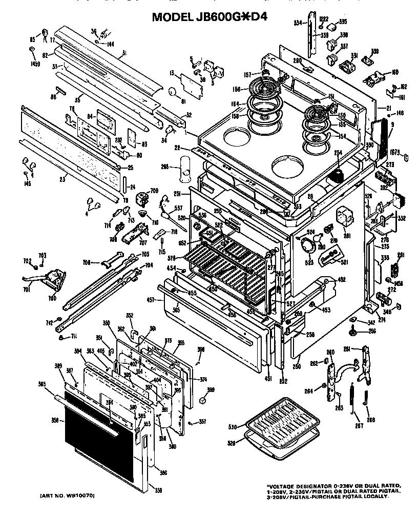 MAIN BODY/COOKTOP/CONTROLS