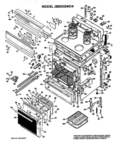 Main body/cooktop/controls