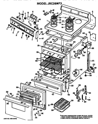 Main body/cooktop/controls