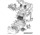 GE JBS26*F3 main body/cooktop/controls diagram