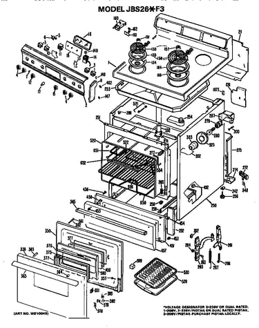 Main body/cooktop/controls