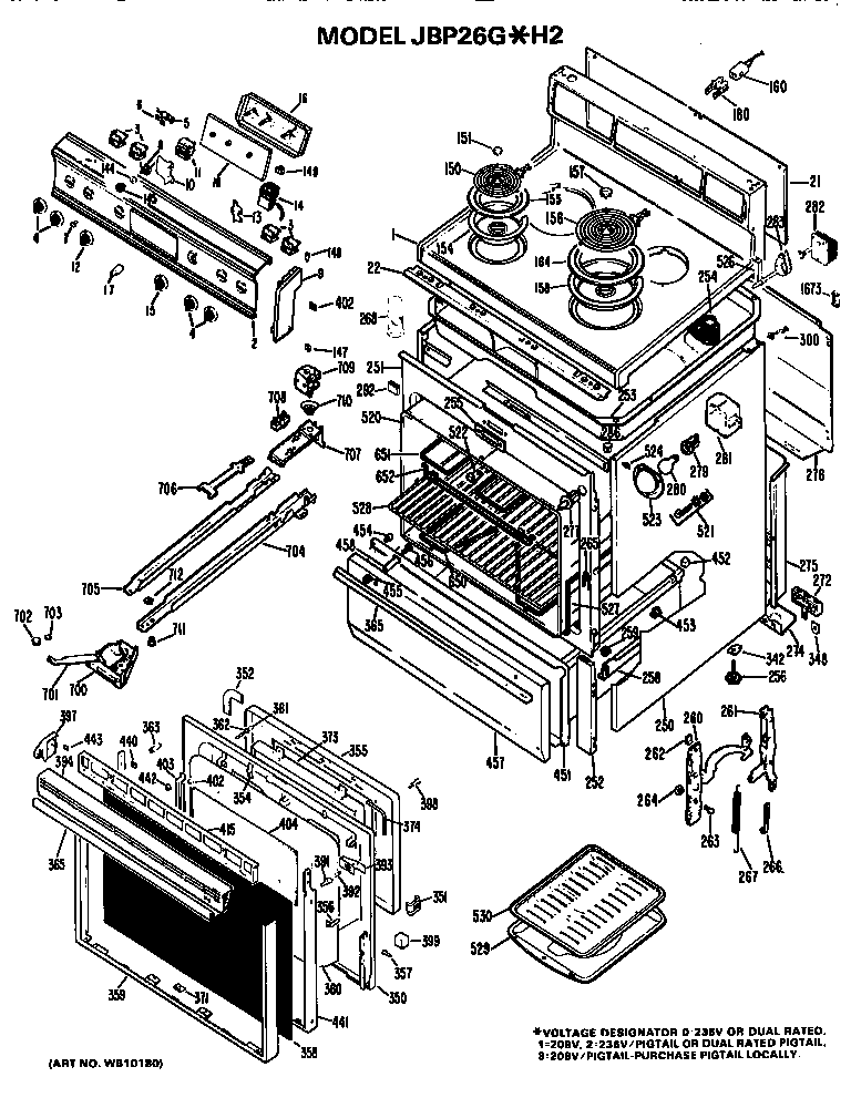 MAIN BODY/COOKTOP/CONTROLS