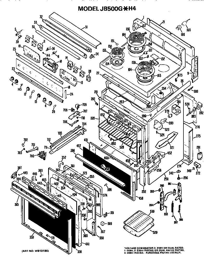 MAIN BODY/COOKTOP/CONTROLS