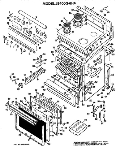 Main body/cooktop/controls