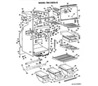 GE TBX23DGB cabinet parts diagram