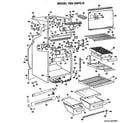 GE TBX20PGB cabinet parts diagram