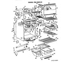 GE TBX20DGB cabinet parts diagram