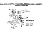 GE DDG8189VRL gas valve and burner diagram