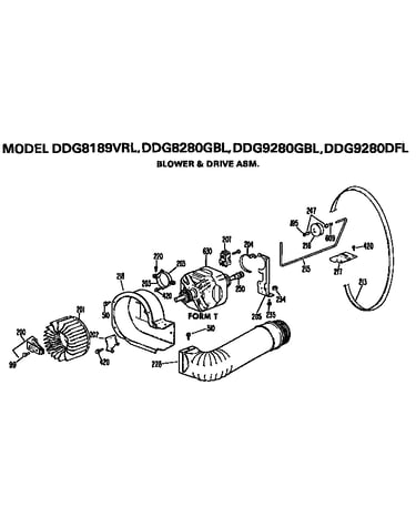 Blower and drive assembly