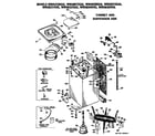 GE WWA8314VKL cabinet and suspension diagram