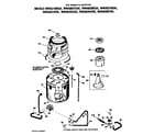 GE WWA8364VKL tub/basket and agitator diagram
