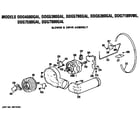 GE DDG6380GAL blower and drive assembly diagram