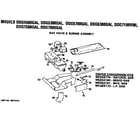 GE DDG7189VML gas valve and burner diagram