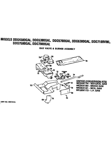 Gas valve and burner