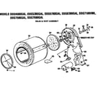 GE DDG7980GAL drum and duct assembly diagram