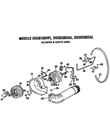 Blower and drive assembly