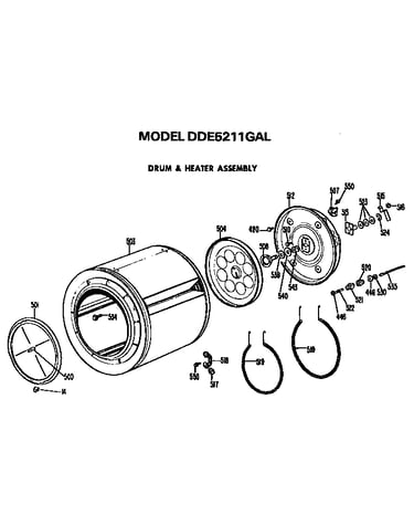 Drum and heater assembly