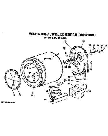 Drum and duct assembly