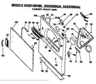 GE DDE8109VML cabinet front diagram