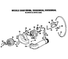 GE DDE8200GAL blower and drive assembly diagram