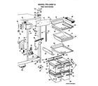 GE TFX24EFB fresh food section diagram