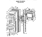 GE TFX24FGB fresh food door diagram