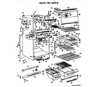 GE TBX18DGB cabinet parts diagram