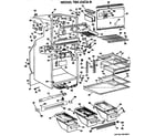 GE TBX23CGB cabinet parts diagram