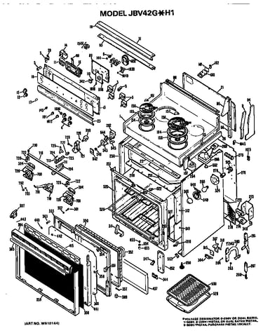 Main body/cooktop/controls