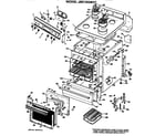 GE JBS16G*H1 main body/cooktop/controls diagram