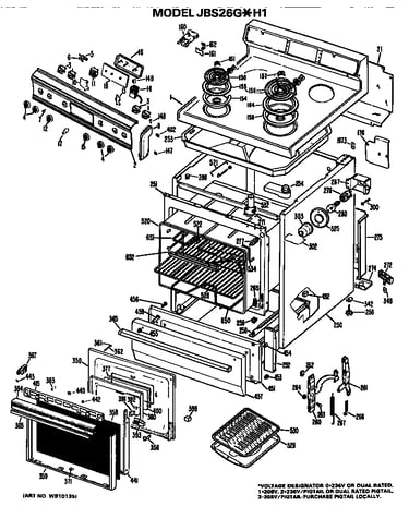 Main body/cooktop/controls
