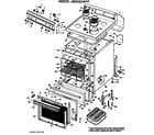 GE JBS03G*H1 main body/cooktop/controls diagram