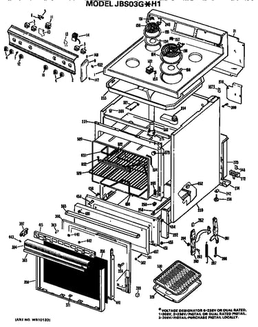 Main body/cooktop/controls