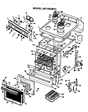 Main body/cooktop/controls