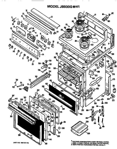 Main body/cooktop/controls