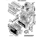 GE JB500G*H2 main body/cooktop/controls diagram