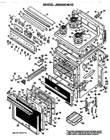 Main body/cooktop/controls