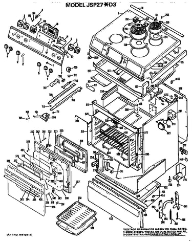 Main body/cooktop/controls