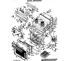 GE JBV42G*H2 main body/cooktop/controls diagram