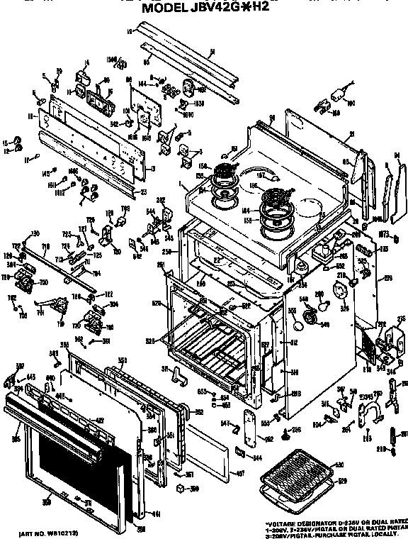 Main body/cooktop/controls