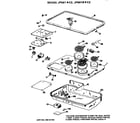 GE JP661B*C2 cooktop assembly diagram