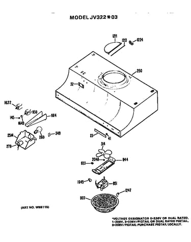 Rangehood assembly