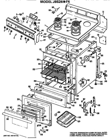Main body/cooktop/controls
