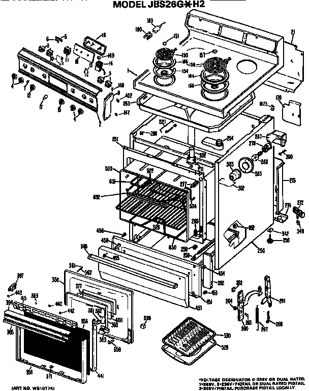 MAIN BODY/COOKTOP/CONTROLS