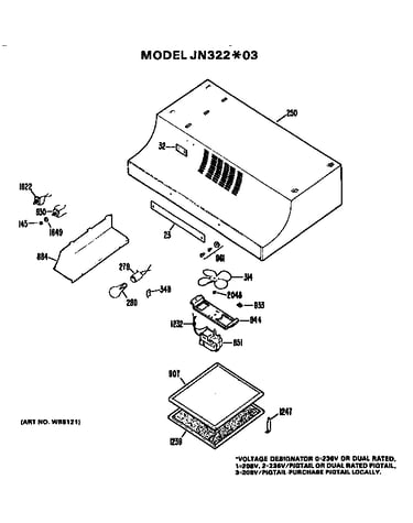 Rangehood assembly