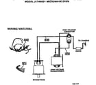 GE JE145501 wiring material diagram