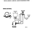 GE JEM20E01 wiring material diagram