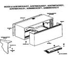 GE A3B668CKCST1 cabinet diagram